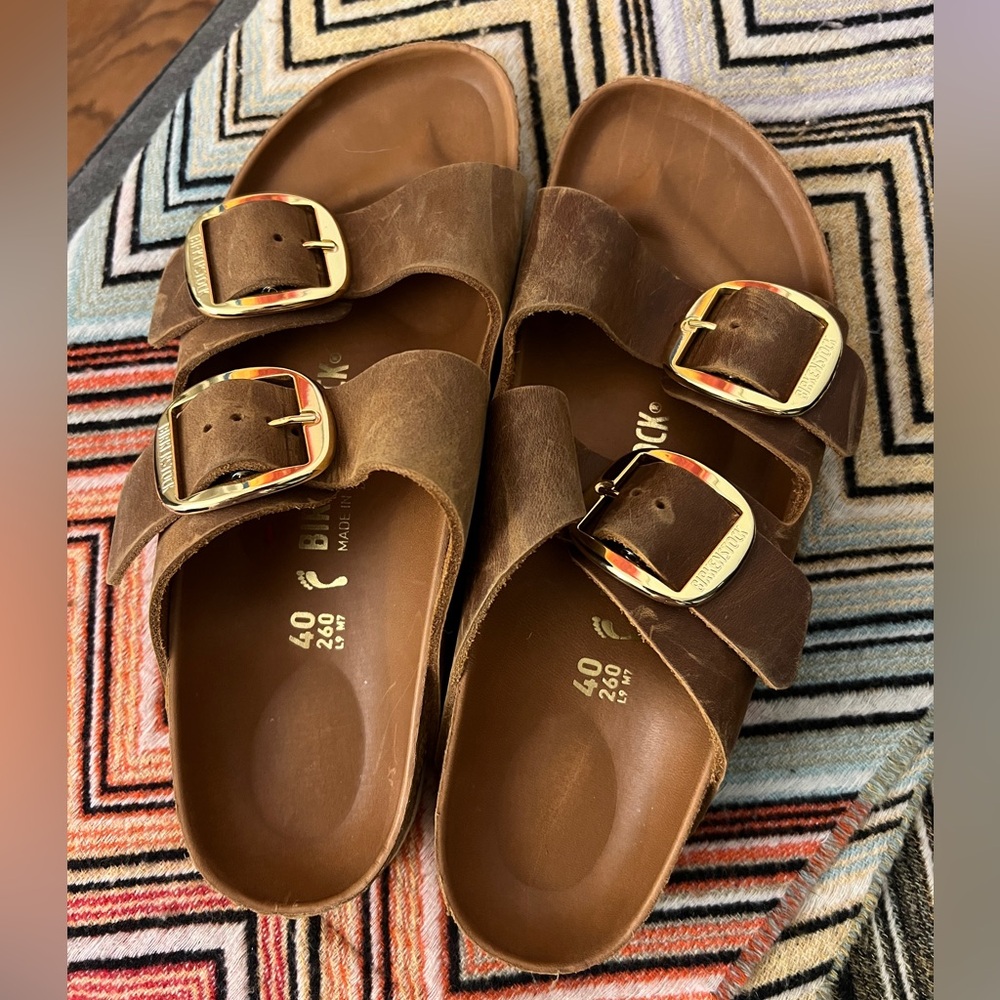 Birkenstock Arizona Big Buckle High Shine Sandals